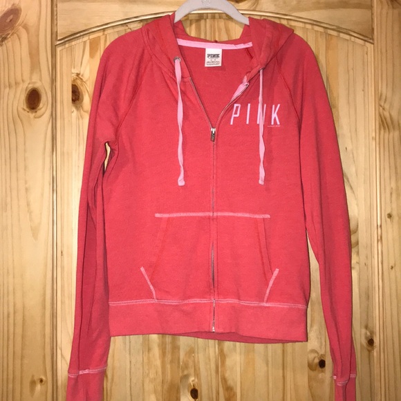 PINK Victoria's Secret Tops - PINK coral hoodie